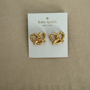 Kate Spade Gold Pretzel Shaped Earrings
